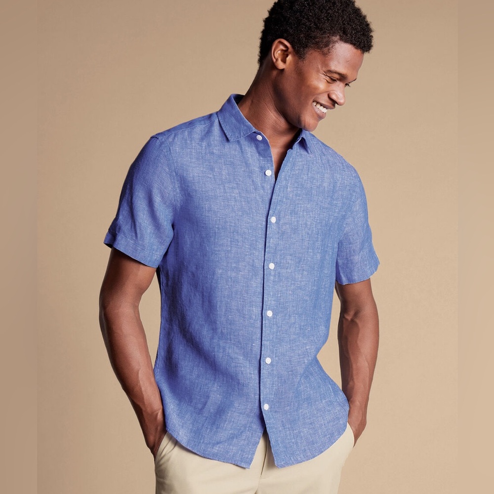 NWOT Linen Shirt Sleeve Shirt